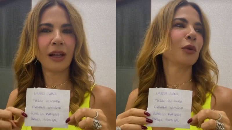 Gafe! Luciana Gimenez participa de programa e leva cola com nome dos apresentadores: "Não lembro" - Reprodução/Instagram