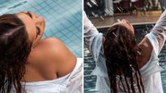 Maiara causa, deixa bumbum em evidência e se joga na piscina com camisa  e fio-dental: "Fernando perdeu" - Reprodução/Instagram