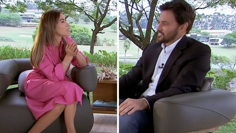 Patrícia Abravanel entrevista o marido em seu programa e divide opiniões: "Puro suco de SBT" - Reprodução/SBT