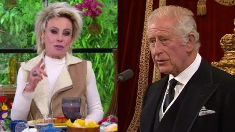 Ana Maria Braga expõe grosseria de Rei Charles III e critica monarca: "Criado a pão de ló" - Reprodução/ Globo - Divulgação/United Kingdom