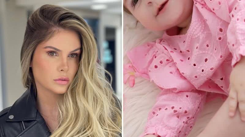 A modelo Bárbara Evans celebra 6 meses da filha, Ayla, e relembra dificuldade; confira imagens - Reprodução/Instagram