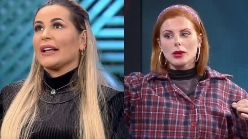 Deolane Bezerra e Deborah Albuquerque discutiram durante a primeira formação de roça em A Fazenda 14 - Reprodução/RecordTV