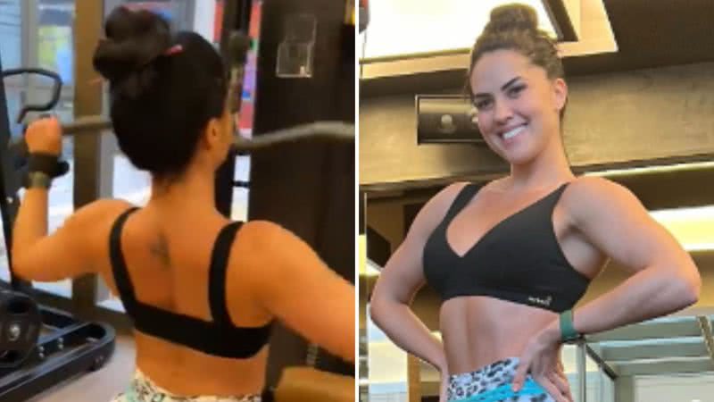 Noiva de Zezé Di Camargo, Graciele Lacerda ostenta físico sarado em look de academia coladinho; veja - Reprodução/Instagram