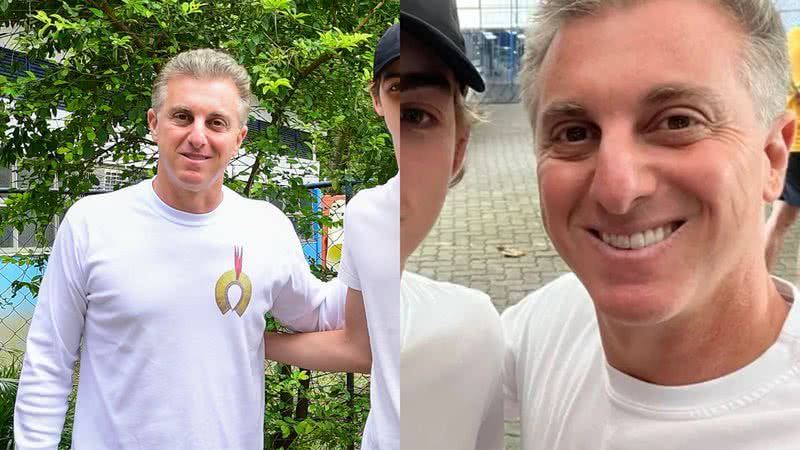 Luciano Huck levou o filho para votar pela primeira vez no Rio de Janeiro - AgNews