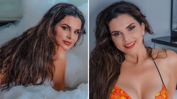 Cauê Garcia | CG (divulgação) - Aos 50 anos, Luiza Ambiel volta à banheira e posa de fio-dental exibindo bumbum imenso