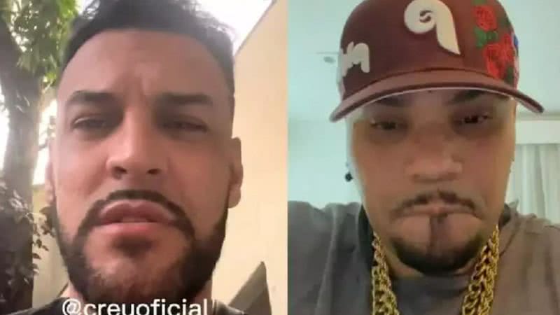 Mc Créu rebate ameaças de Naldo Benny e manda aviso: "Essa semana ainda" - Reprodução/ Instagram