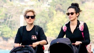 Nanda Costa e Lan Lanh passeiam com as filhas gêmeas no Rio de Janeiro - AgNews/JC Pereira