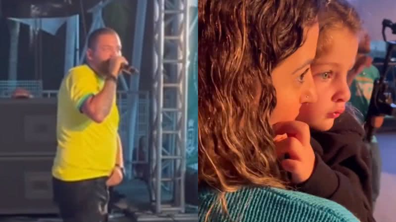 Projota comemorou ter conseguido levar sua filha em um de seus shows - Reprodução/Instagram