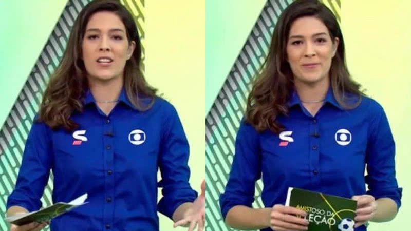 Renata Silveira é a primeira mulher a narrar uma Copa - Reprodução/TV Globo