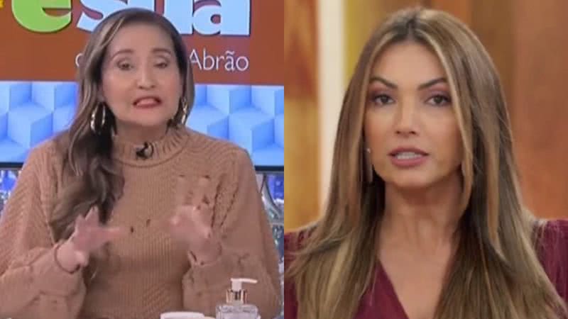 Sonia Abrão se irritou após ler um discurso feito por Patrícia Poeta nas redes sociais - Reprodução/RedeTV!/Globo