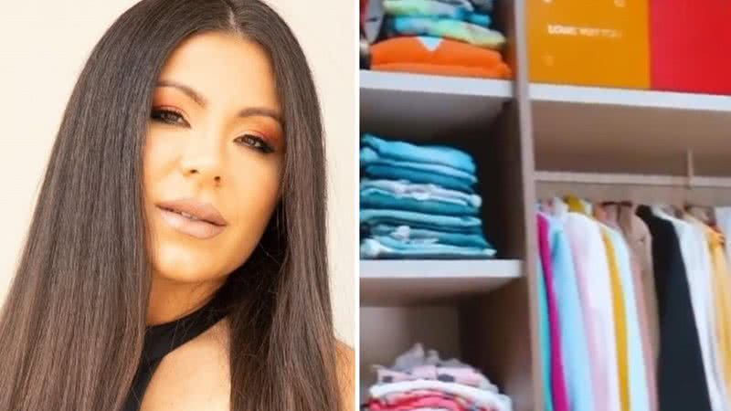 Poderosa, esposa de Thammy Miranda mostra closet com peças luxuosas na nova mansão: “Bagunçadinho” - Reprodução/Instagram