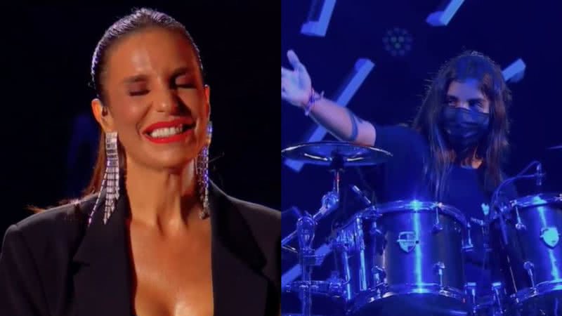 Ivete Sangalo toca ao vivo com o filho e se emociona - Reprodução / MultiShow