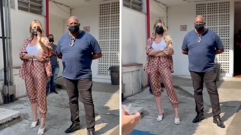 Irmã de Pétala Barreiros mostra Lívia Andrade cercada por seguranças na coleta do DNA: "Intimidando" - Reprodução/Instagram