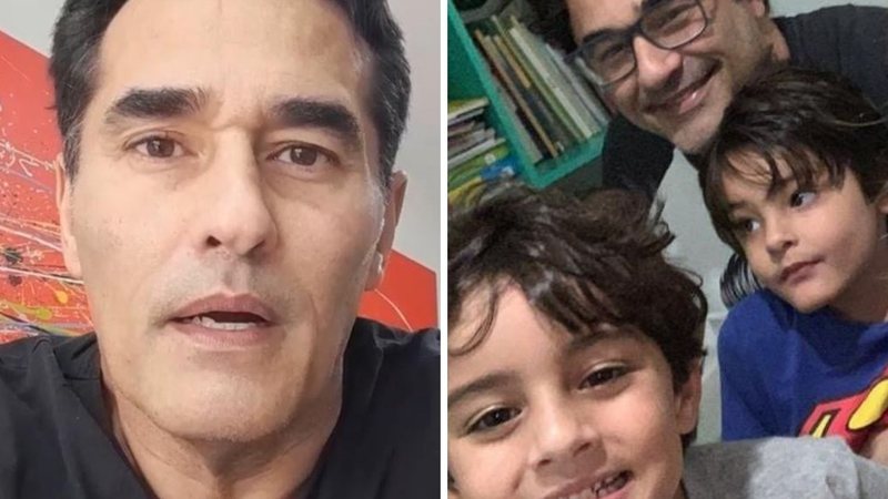 Luciano Szafir diz que filhos se assustam com suas cicatrizes: "Pedem pra eu me vestir" - Reprodução/Instagram