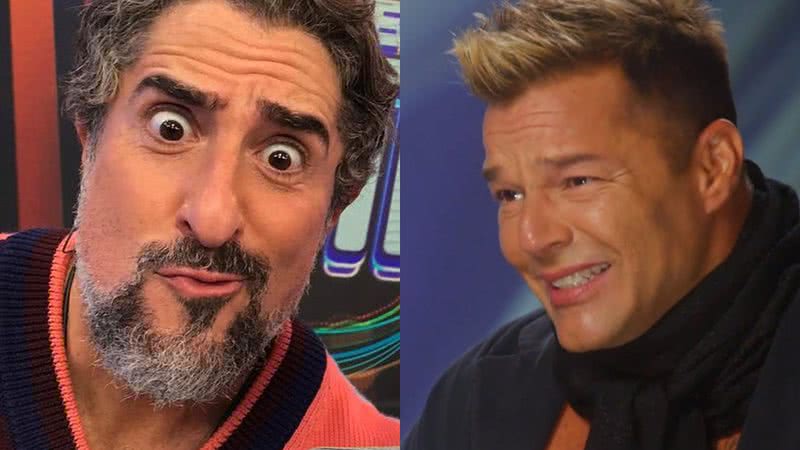 Marcos Mion se choca com aparência de Ricky Martin - Reprodução/Instagram e Reprodução/Today