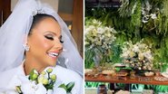 O bolo, o buquê, a decoração, os arranjos: veja fotos do casamento de Viviane Araújo - Reprodução/Instagram