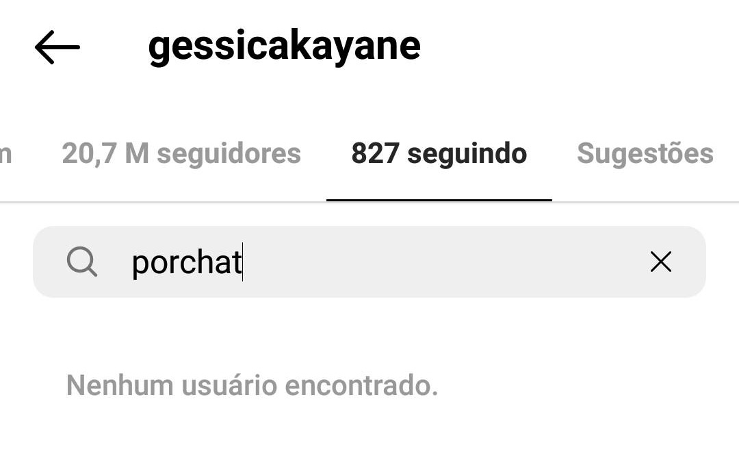 Gkay deixa de seguir Fábio Porchat