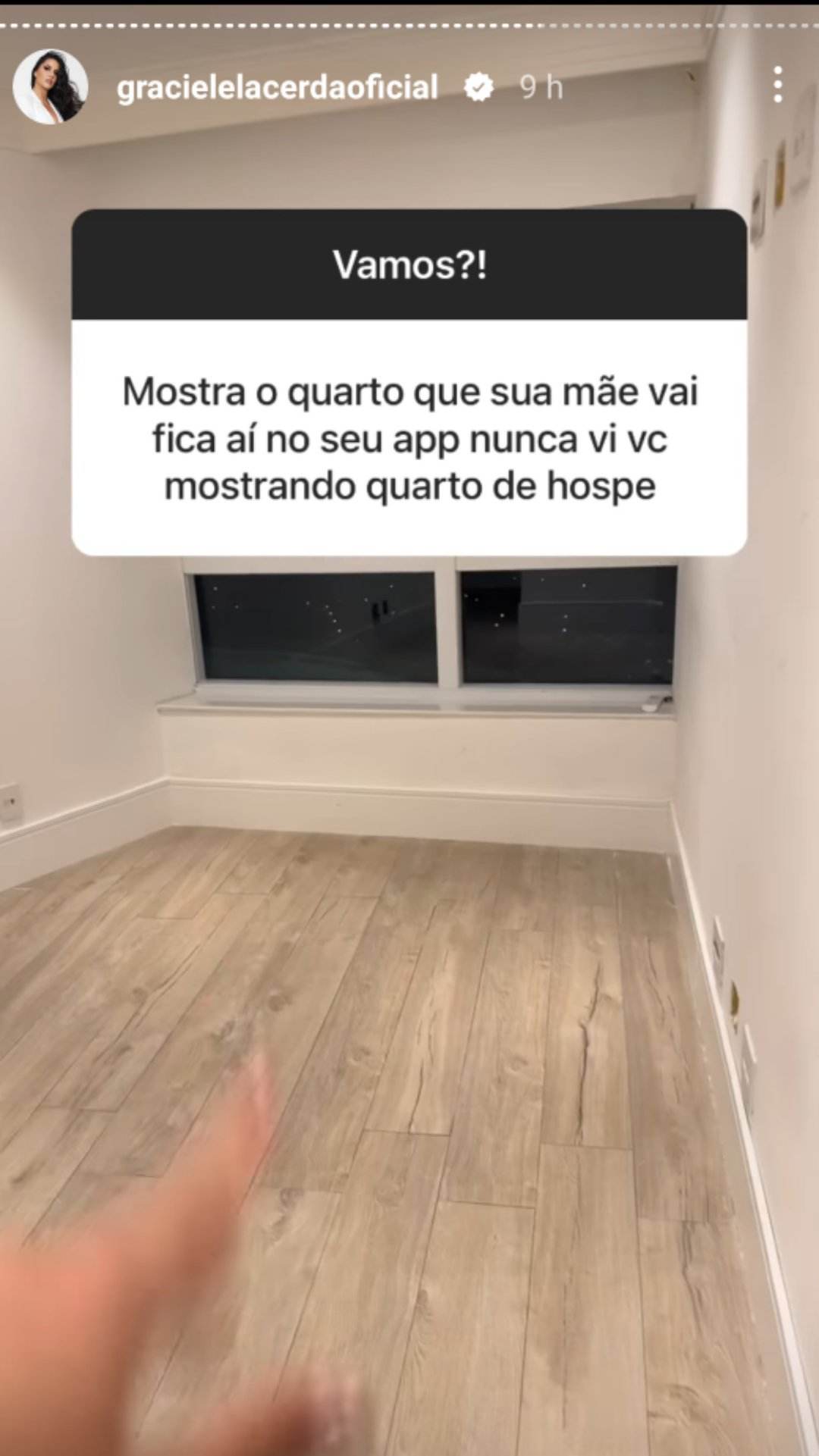 Graciele Lacerda filma quarto vazio dedicado ao futuro filho