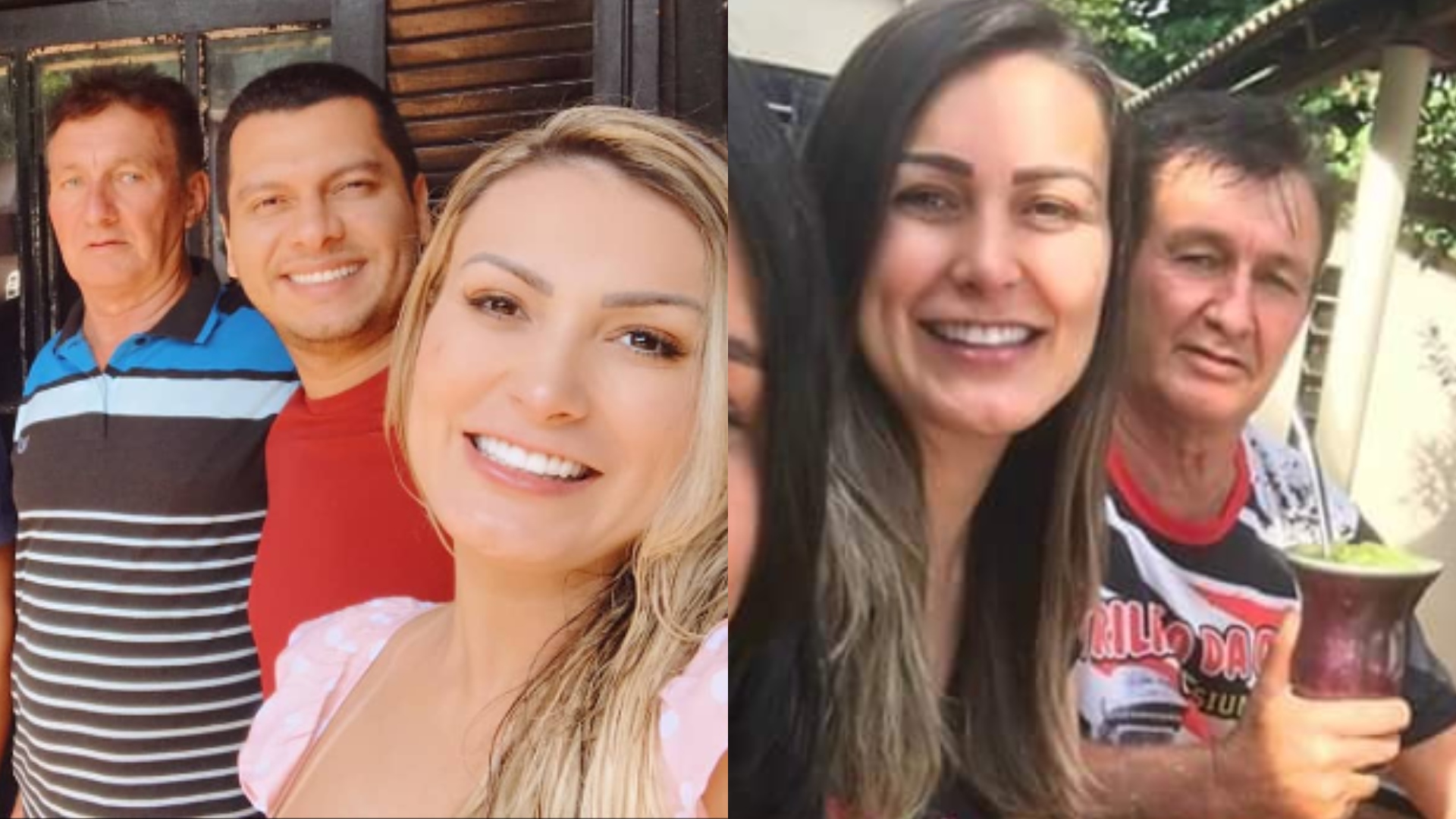 Andressa Urach e seu pai