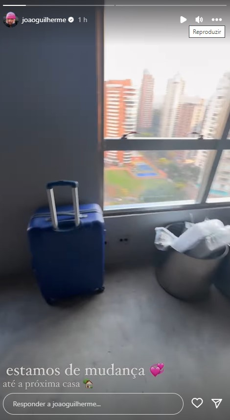 João Guilherme mostra detalhes de apartamento