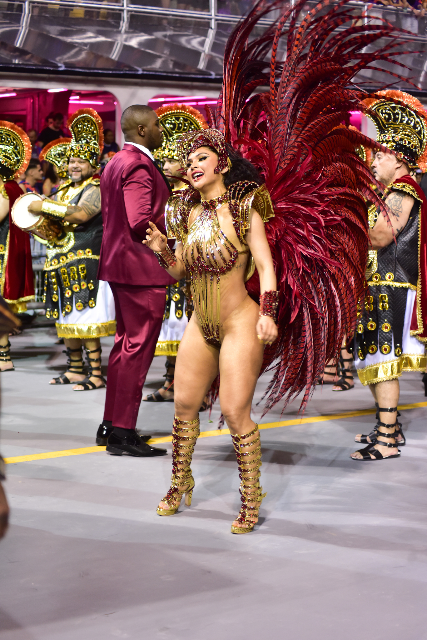 Mileide Mihaile no desfile da Independente Tricolor