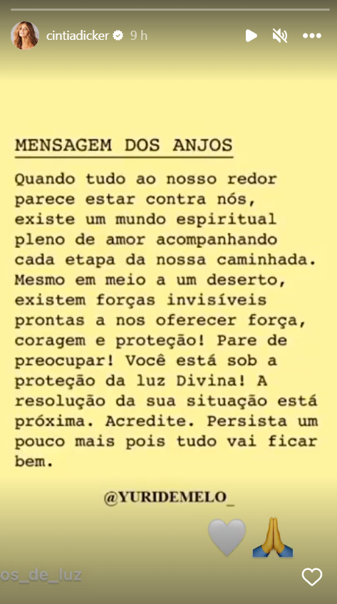 Cintia Dicker faz desabafo tocante após complicações da filha: "Força e coragem"