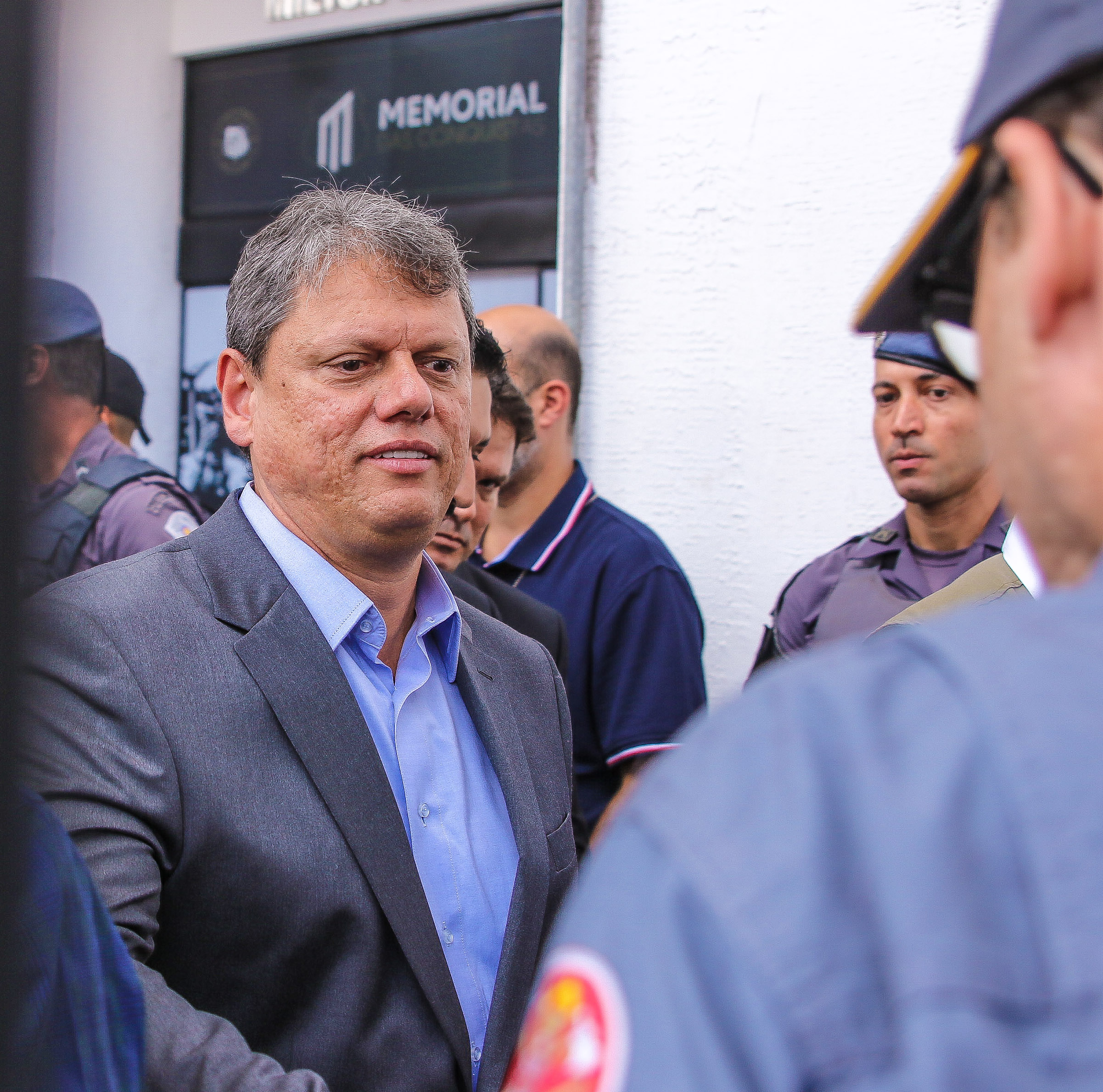 Governador de São Paulo no velório de Pelé