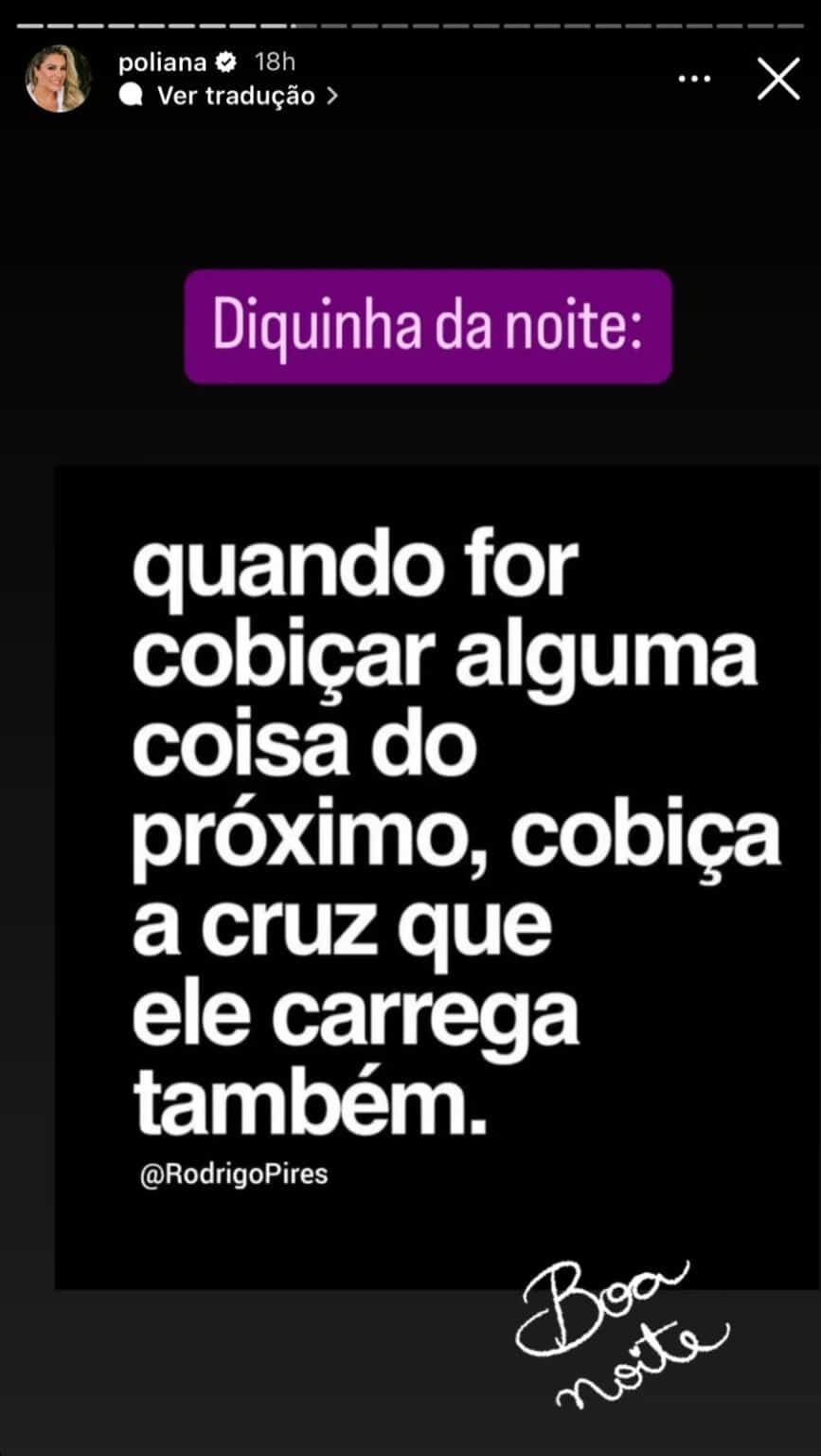 Após refletir sobre fidelidade, esposa de Leonardo causa alvoroço com indireta polêmica: "Cobiçar"