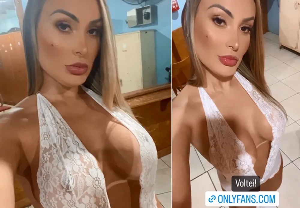 Andressa Urach de maiô cavado