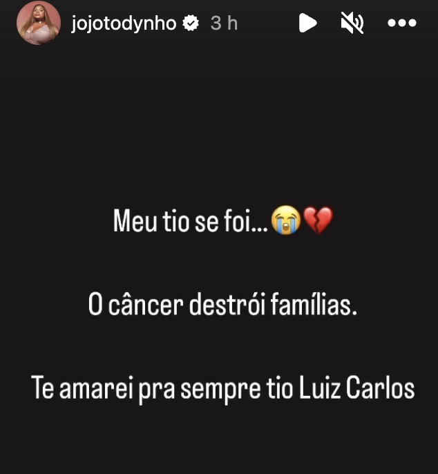 Jojo Todynho perde o tio