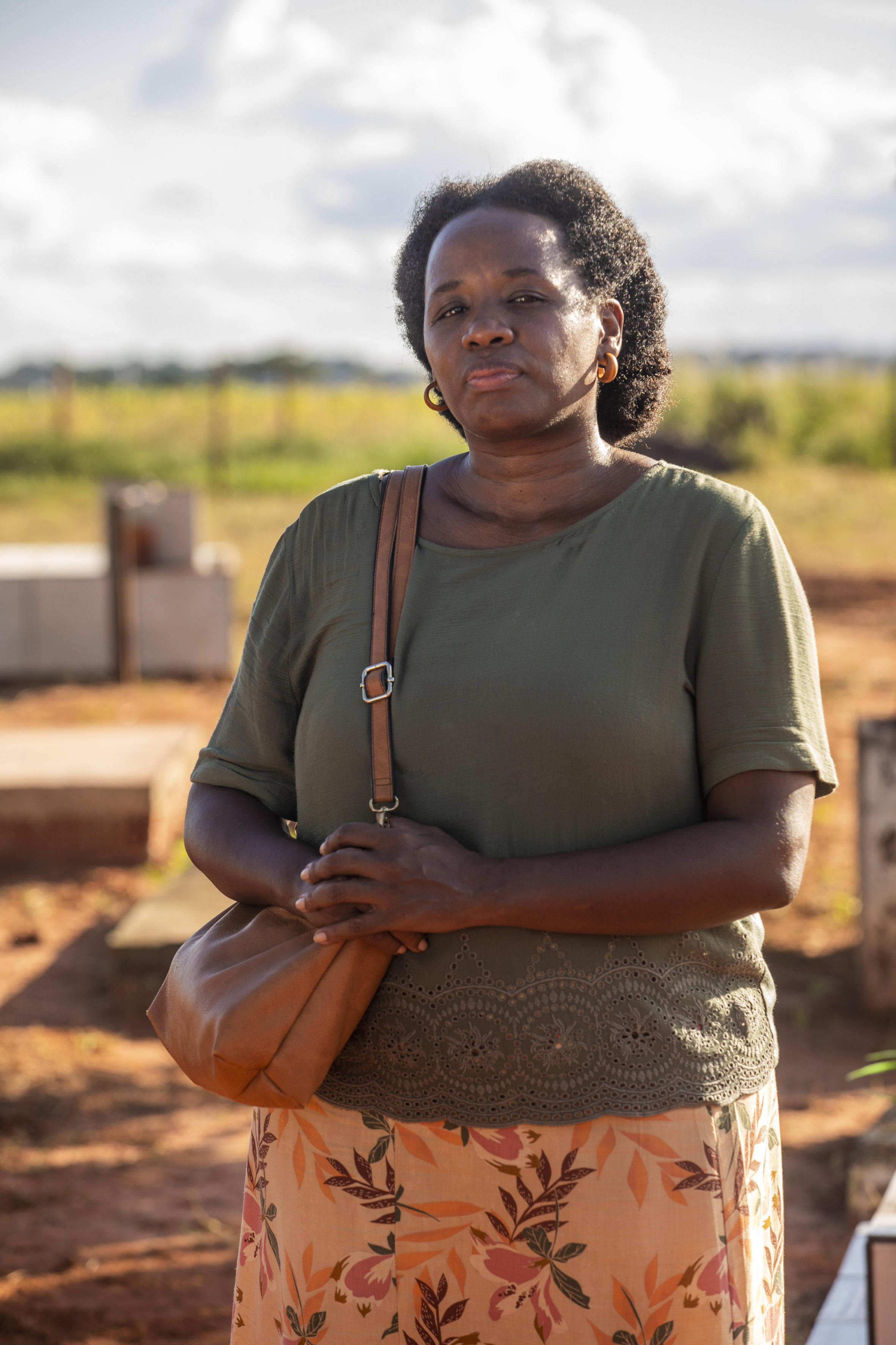 Tatiana Tiburcio interpreta Jussara Barroso em Terra e Paixão. Divulgação/TV Globo