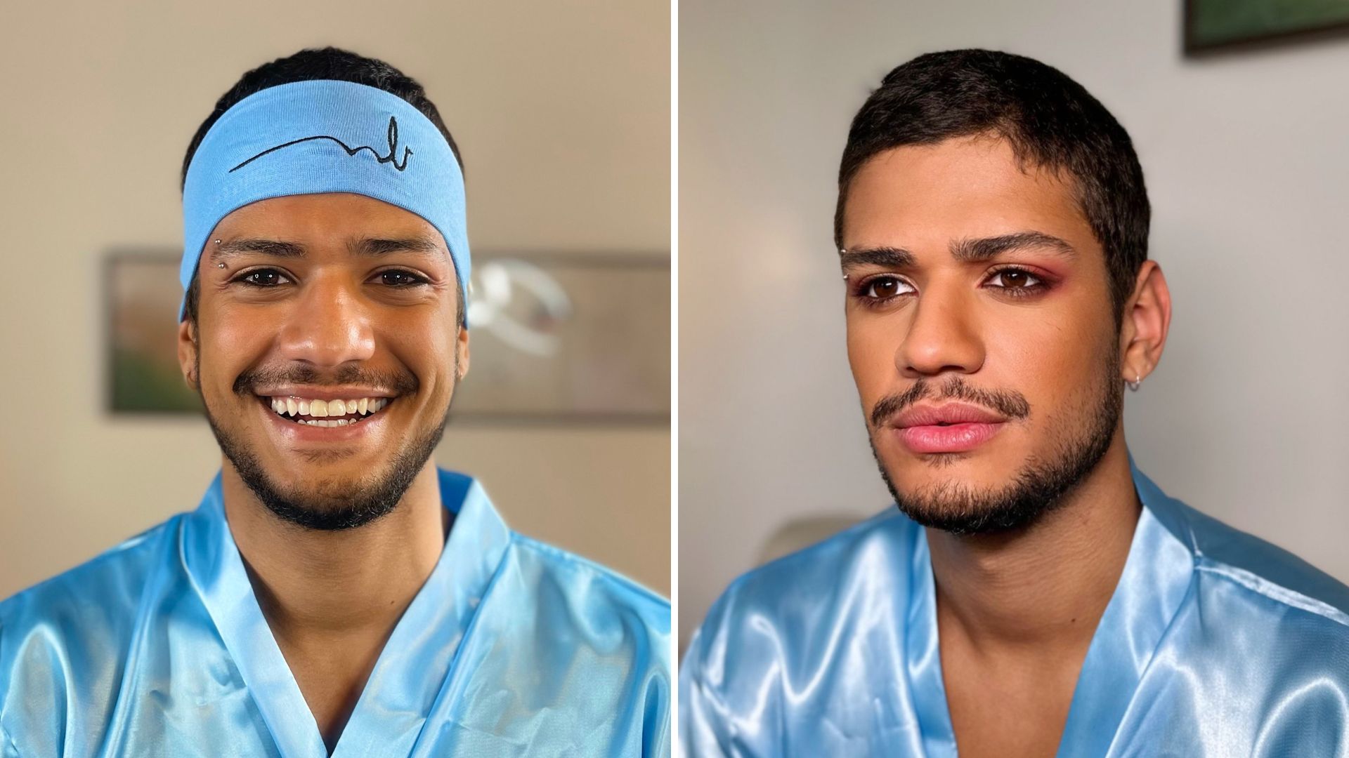 Gabriel Santana: antes e depois