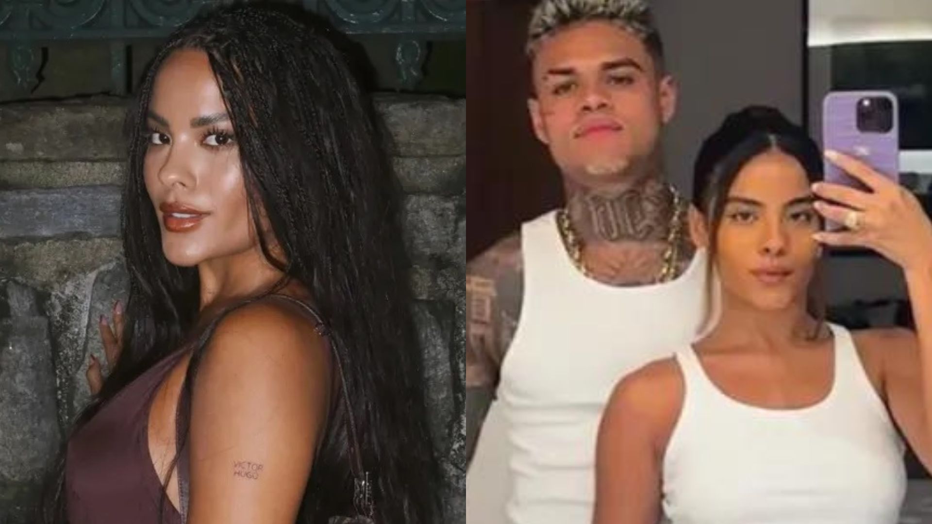 Bella Campos cobre tatuagem com nome de MC Cabelinho: 