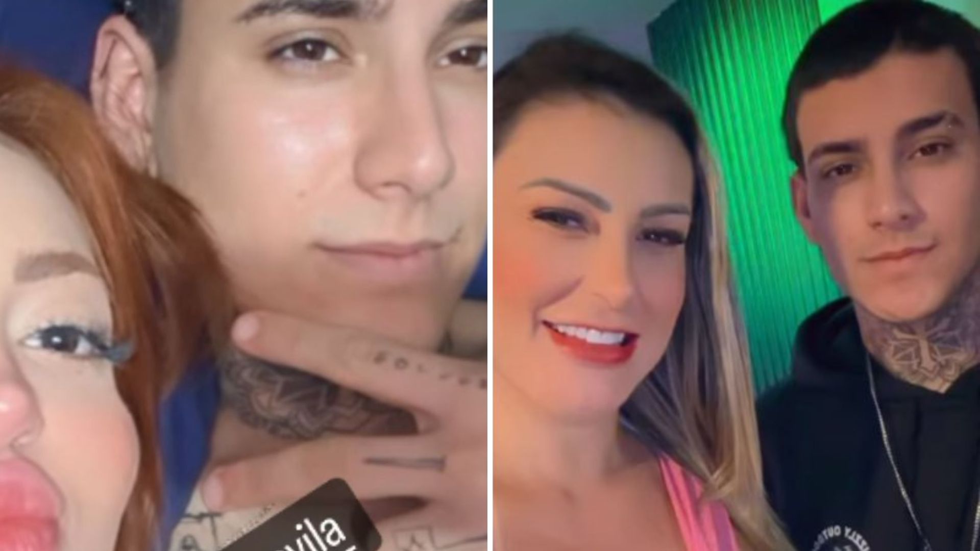 Filho de Andressa Urach registra clima quente com garota de programa:  