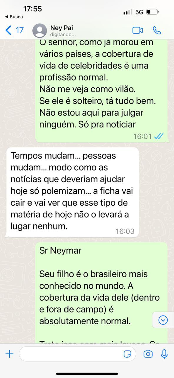 Pai de Neymar esculhamba Leo Dias após filho ser flagrado com outras: "Falta caráter"