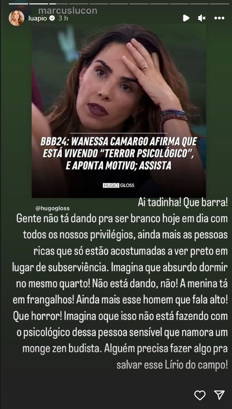 Luana Piovani detona Wanessa