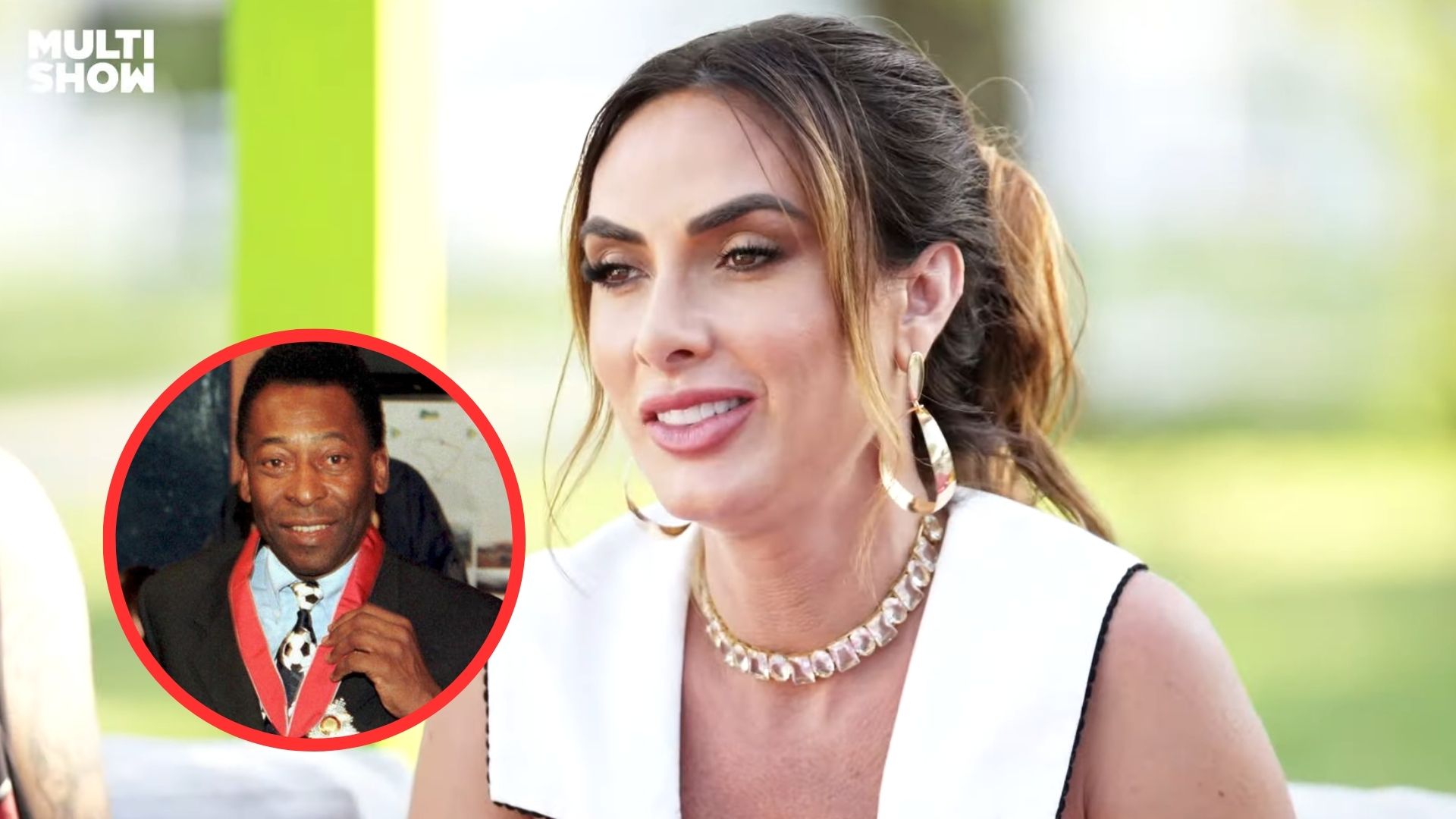 Um ano depois, Nicole Bahls descobre que Pelé morreu: 