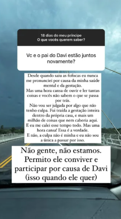 Ex do Luva de Pedreiro revela que foi traída durante gestação: "Dentro de casa"