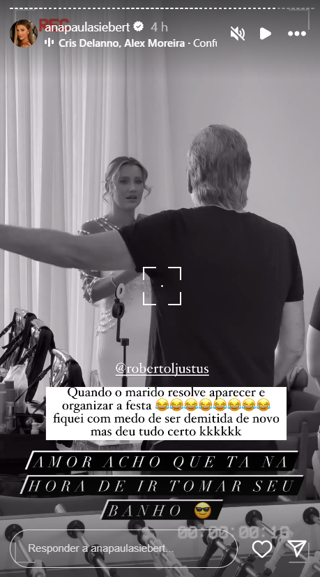 Ana Paula Siebert expõe imagens de discussão com Roberto Justus: "Medo"