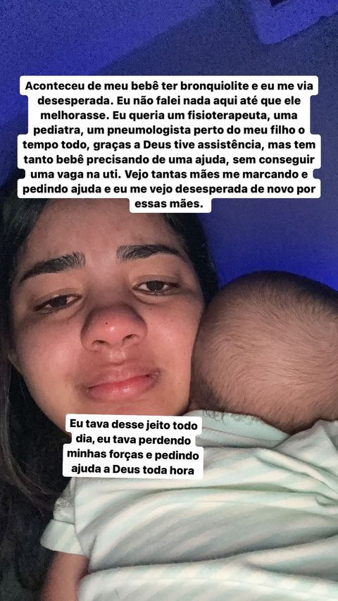 Mulher de João Gomes se desespera com diagnóstico do filho: "Ajuda, Deus"