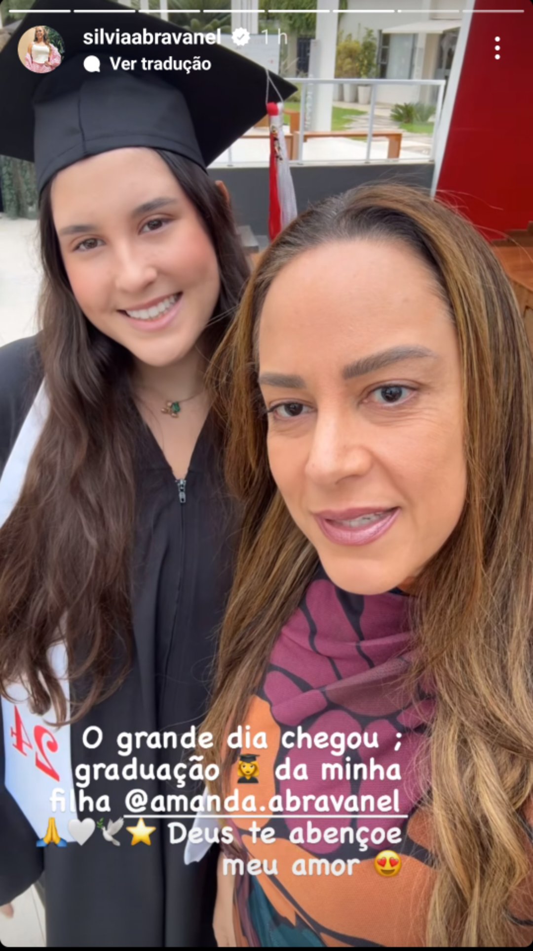 Silvia Abravanel com a filha