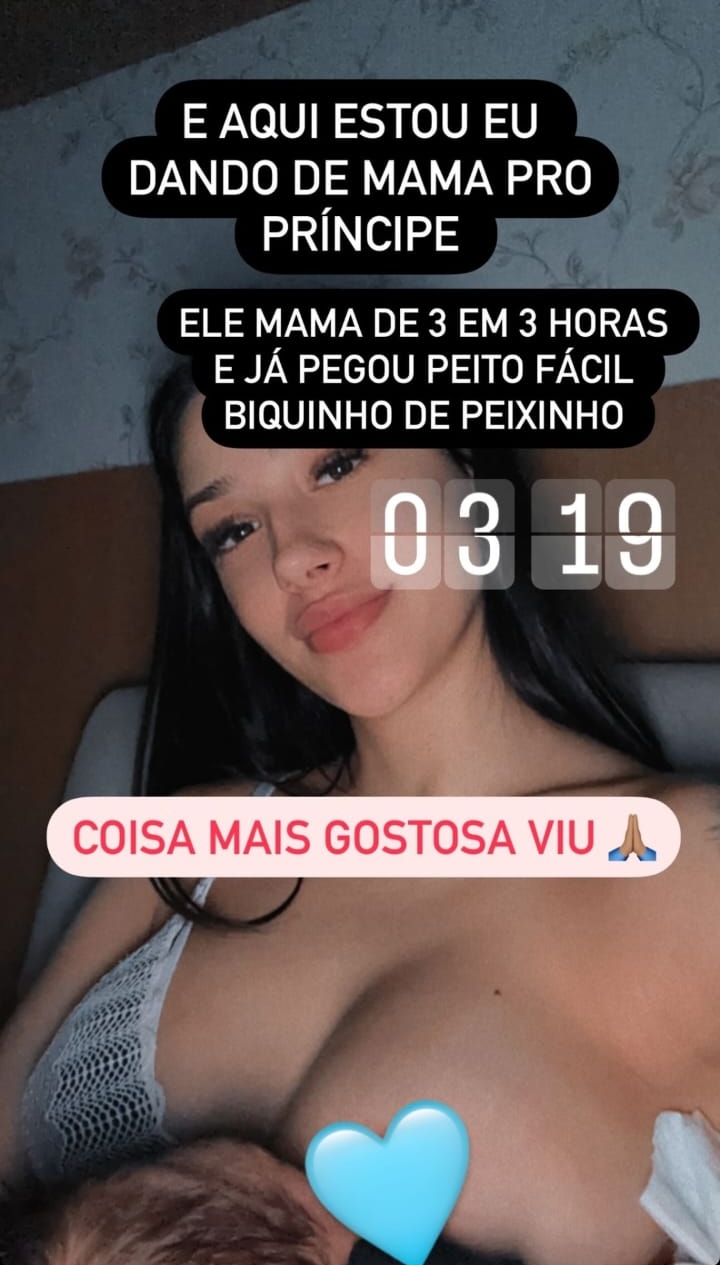 Bia Miranda com o filho