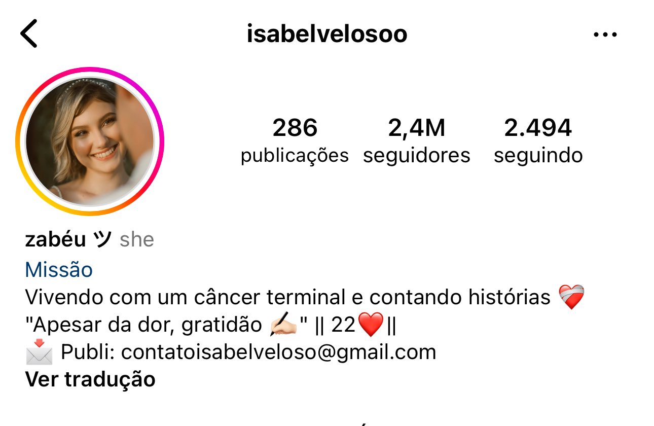 A influenciadora digital alterou sua biografia nas redes sociais