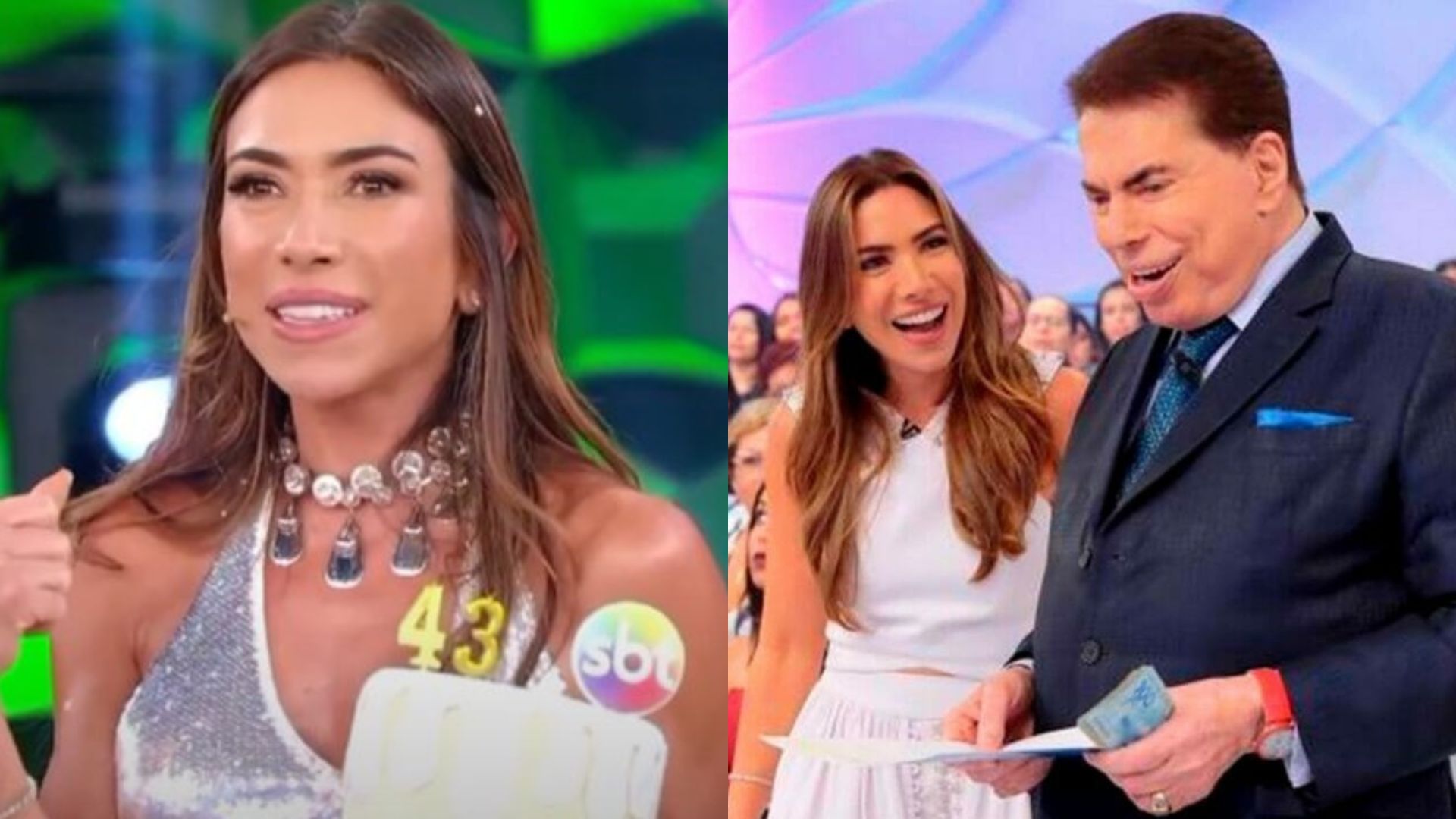 Silvio Santos troca de lugar com Patrícia Abravanel e joga