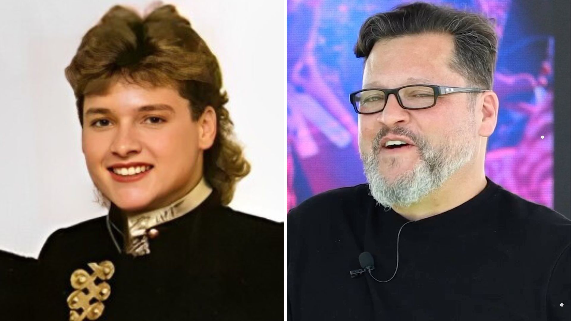 Antes e depois do paquito Egon Júnior, o Gigio