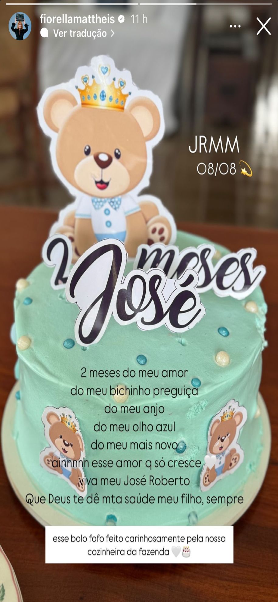 Bolo especial de José