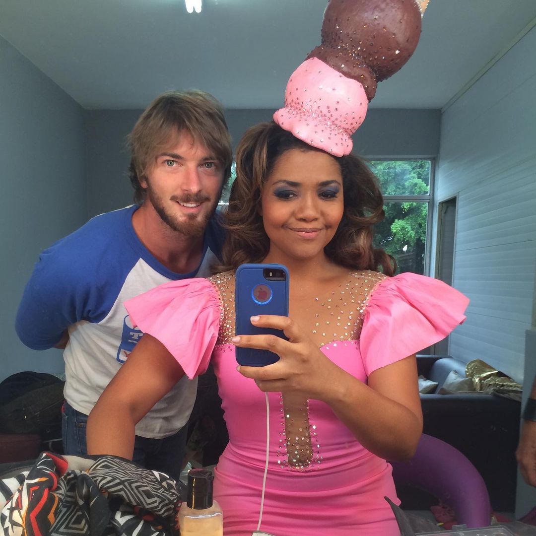 Gaby Amarantos com ex-marido Gareth Jones