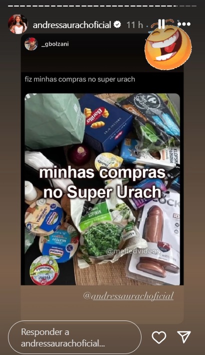 Andressa Urach repostou brincadeira de fã