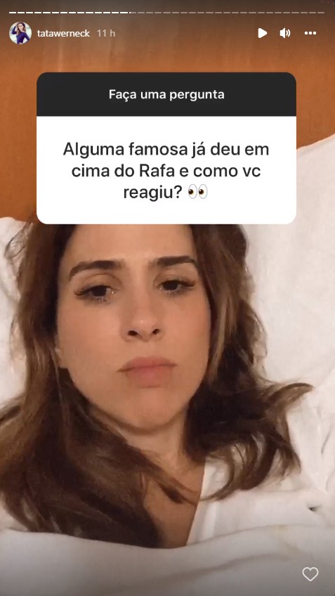 Tatá Werneck denuncia famosa paquerando seu marido