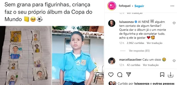 Luísa Sonza se comove com história